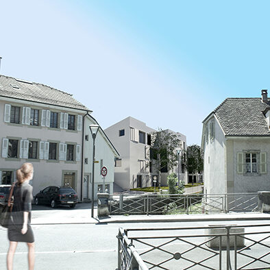 Square du Vieux-Bourg à Chêne-Bourg 2015