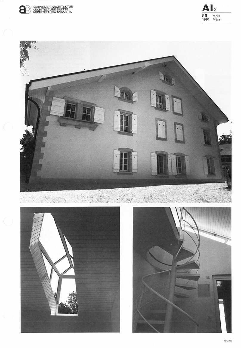 Transformation d'une maison de village - 1989